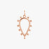 Open Heart Necklace Crystal
