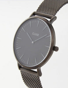 CLUSE La Boheme Black Mesh Watch