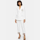 Ivory Diamante Fringe Blazer