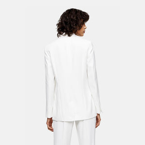 Ivory Diamante Fringe Blazer
