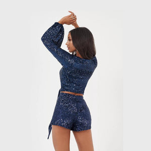 Navy Sequin Set