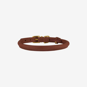 Rolled Leather Collar for Dog & Cat