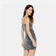 Silver Glitter Metallic Dress