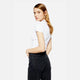 White Short Sleeve Zip Polo