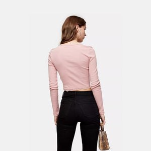 Pink Long Sleeve Top